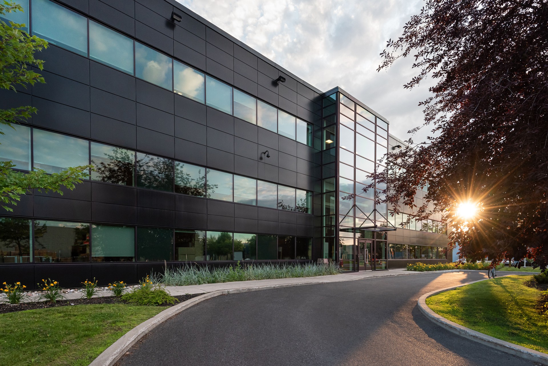 Small business building exterior